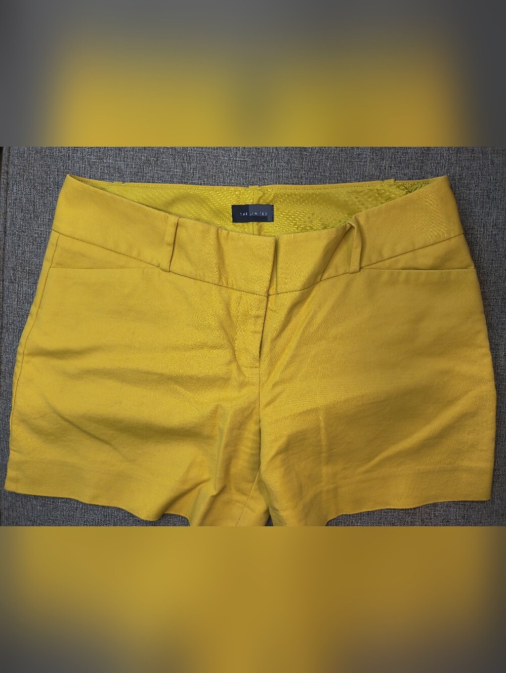 The Limited Yellow Women's Casual Dress Shorts